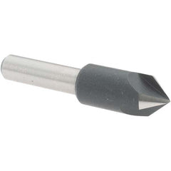 Value Collection - 3/8" Head Diam, 1/4" Shank Diam, 3 Flute 82° High Speed Steel Countersink - Exact Tool & Supply
