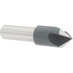 Value Collection - 1/2" Head Diam, 3/8" Shank Diam, 3 Flute 82° High Speed Steel Countersink - Exact Tool & Supply