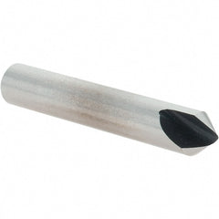 Value Collection - 1/4" Head Diam, 1/4" Shank Diam, 1 Flute 82° High Speed Steel Countersink - Exact Tool & Supply