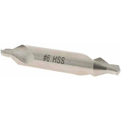 Value Collection - #6 Plain Cut 60° Incl Angle High Speed Steel Combo Drill & Countersink - Exact Tool & Supply
