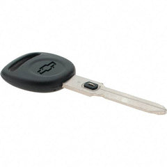 Made in USA - Chevrolet VATS Key Blank - Nickel/Plastic - Exact Tool & Supply