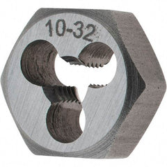 Import - Hex Rethreading Dies   Thread Size: #10-32    Hex Size (Inch): 19/32 - Exact Tool & Supply
