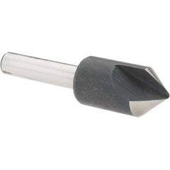 Value Collection - 1/2" Head Diam, 1/4" Shank Diam, 1 Flute 82° High Speed Steel Countersink - Exact Tool & Supply