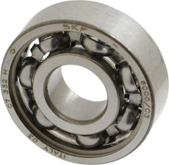SKF - 10mm Bore Diam, 26mm OD, Open Deep Groove Radial Ball Bearing - 8mm Wide, 1 Row, Round Bore, 1,960 Nm Static Capacity, 4,750 Nm Dynamic Capacity - Exact Tool & Supply
