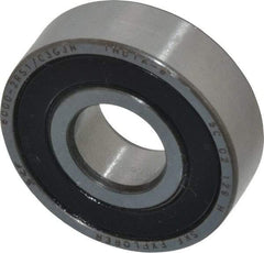 SKF - 10mm Bore Diam, 26mm OD, Double Seal Deep Groove Radial Ball Bearing - 8mm Wide, 1 Row, Round Bore, 1,960 Nm Static Capacity, 4,750 Nm Dynamic Capacity - Exact Tool & Supply