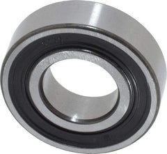 SKF - 15mm Bore Diam, 32mm OD, Double Seal Deep Groove Radial Ball Bearing - 9mm Wide, 1 Row, Round Bore, 2,850 Nm Static Capacity, 5,850 Nm Dynamic Capacity - Exact Tool & Supply