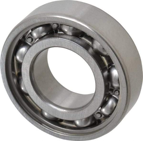 SKF - 20mm Bore Diam, 42mm OD, Open Deep Groove Radial Ball Bearing - 12mm Wide, 1 Row, Round Bore, 5,000 Nm Static Capacity, 9,950 Nm Dynamic Capacity - Exact Tool & Supply