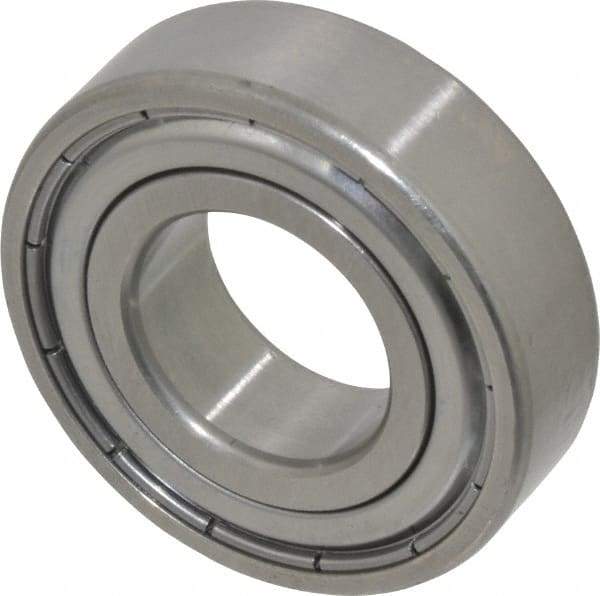 SKF - 20mm Bore Diam, 42mm OD, Double Shield Deep Groove Radial Ball Bearing - 12mm Wide, 1 Row, Round Bore, 5,000 Nm Static Capacity, 9,950 Nm Dynamic Capacity - Exact Tool & Supply