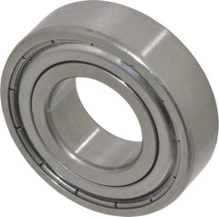 SKF - 20mm Bore Diam, 42mm OD, Double Shield Deep Groove Radial Ball Bearing - 12mm Wide, 1 Row, Round Bore, 5,000 Nm Static Capacity, 9,950 Nm Dynamic Capacity - Exact Tool & Supply
