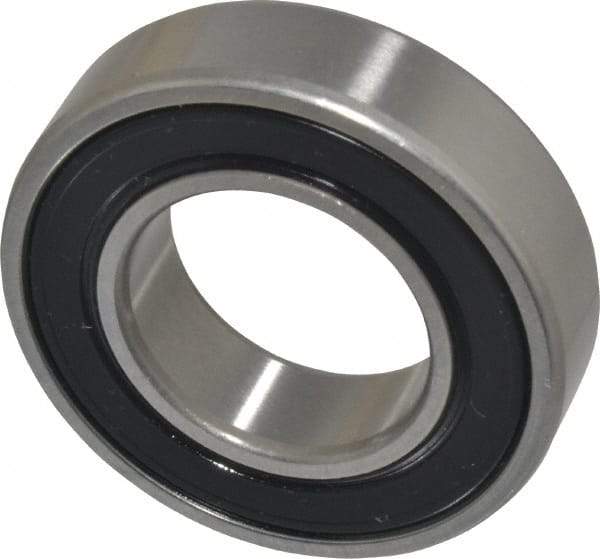 SKF - 25mm Bore Diam, 47mm OD, Double Seal Deep Groove Radial Ball Bearing - 12mm Wide, 1 Row, Round Bore, 6,550 Nm Static Capacity, 11,900 Nm Dynamic Capacity - Exact Tool & Supply