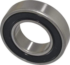 SKF - 25mm Bore Diam, 47mm OD, Double Seal Deep Groove Radial Ball Bearing - 12mm Wide, 1 Row, Round Bore, 6,550 Nm Static Capacity, 11,900 Nm Dynamic Capacity - Exact Tool & Supply