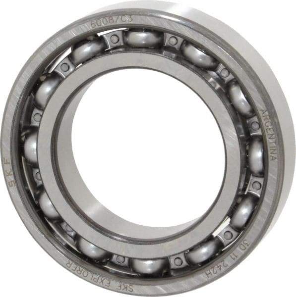 SKF - 40mm Bore Diam, 68mm OD, Open Deep Groove Radial Ball Bearing - 15mm Wide, 1 Row, Round Bore, 11,600 Nm Static Capacity, 17,800 Nm Dynamic Capacity - Exact Tool & Supply