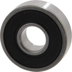 SKF - 8mm Bore Diam, 22mm OD, Double Seal Deep Groove Radial Ball Bearing - 7mm Wide, 1 Row, Round Bore, 1,370 Nm Static Capacity, 3,450 Nm Dynamic Capacity - Exact Tool & Supply