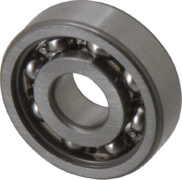 SKF - 10mm Bore Diam, 30mm OD, Open Deep Groove Radial Ball Bearing - 9mm Wide, 1 Row, Round Bore, 2,360 Nm Static Capacity, 5,400 Nm Dynamic Capacity - Exact Tool & Supply