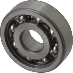 SKF - 10mm Bore Diam, 30mm OD, Open Deep Groove Radial Ball Bearing - 9mm Wide, 1 Row, Round Bore, 2,360 Nm Static Capacity, 5,400 Nm Dynamic Capacity - Exact Tool & Supply