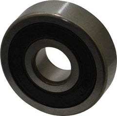 SKF - 10mm Bore Diam, 30mm OD, Double Seal Deep Groove Radial Ball Bearing - 9mm Wide, 1 Row, Round Bore, 2,360 Nm Static Capacity, 5,400 Nm Dynamic Capacity - Exact Tool & Supply
