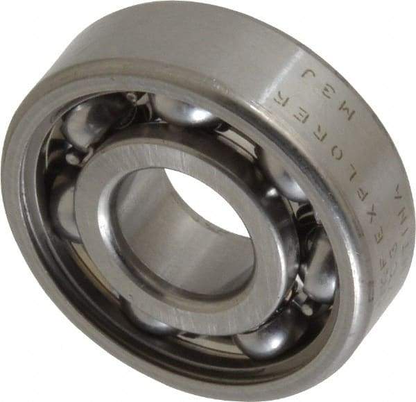 SKF - 12mm Bore Diam, 32mm OD, Open Deep Groove Radial Ball Bearing - 10mm Wide, 1 Row, Round Bore, 3,100 Nm Static Capacity, 7,280 Nm Dynamic Capacity - Exact Tool & Supply