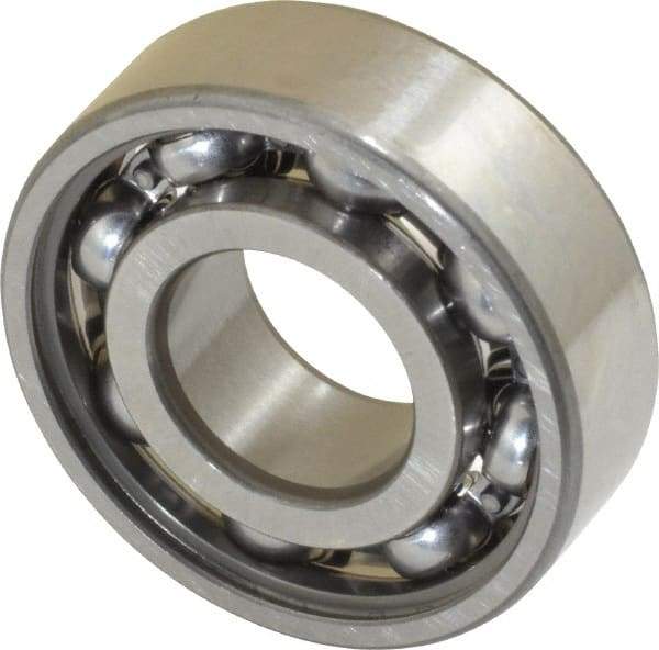 SKF - 15mm Bore Diam, 35mm OD, Open Deep Groove Radial Ball Bearing - 11mm Wide, 1 Row, Round Bore, 3,750 Nm Static Capacity, 8,060 Nm Dynamic Capacity - Exact Tool & Supply
