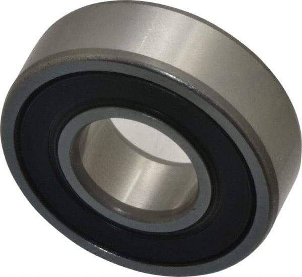 SKF - 15mm Bore Diam, 35mm OD, Double Seal Deep Groove Radial Ball Bearing - 11mm Wide, 1 Row, Round Bore, 3,750 Nm Static Capacity, 8,060 Nm Dynamic Capacity - Exact Tool & Supply