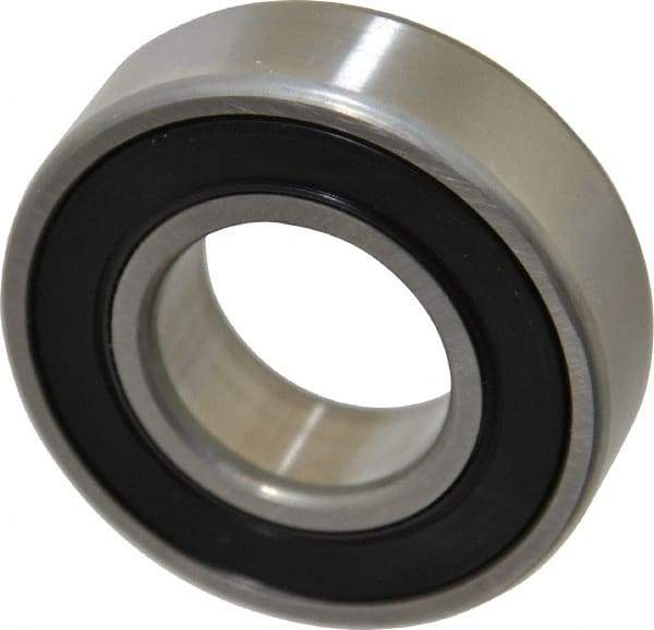 SKF - 25mm Bore Diam, 52mm OD, Double Seal Deep Groove Radial Ball Bearing - 15mm Wide, 1 Row, Round Bore, 7,800 Nm Static Capacity, 14,800 Nm Dynamic Capacity - Exact Tool & Supply