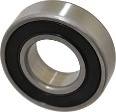 SKF - 25mm Bore Diam, 52mm OD, Double Seal Deep Groove Radial Ball Bearing - 15mm Wide, 1 Row, Round Bore, 7,800 Nm Static Capacity, 14,800 Nm Dynamic Capacity - Exact Tool & Supply