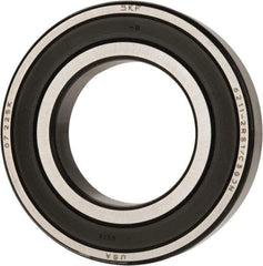 SKF - 55mm Bore Diam, 100mm OD, Double Seal Deep Groove Radial Ball Bearing - 21mm Wide, 1 Row, Round Bore, 29,000 Nm Static Capacity, 46,200 Nm Dynamic Capacity - Exact Tool & Supply