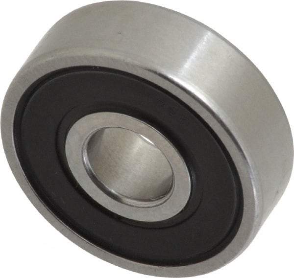 SKF - 7mm Bore Diam, 22mm OD, Double Seal Deep Groove Radial Ball Bearing - 7mm Wide, 1 Row, Round Bore, 1,370 Nm Static Capacity, 3,450 Nm Dynamic Capacity - Exact Tool & Supply