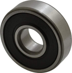 SKF - 15mm Bore Diam, 42mm OD, Double Seal Deep Groove Radial Ball Bearing - 13mm Wide, 1 Row, Round Bore, 5,400 Nm Static Capacity, 11,900 Nm Dynamic Capacity - Exact Tool & Supply