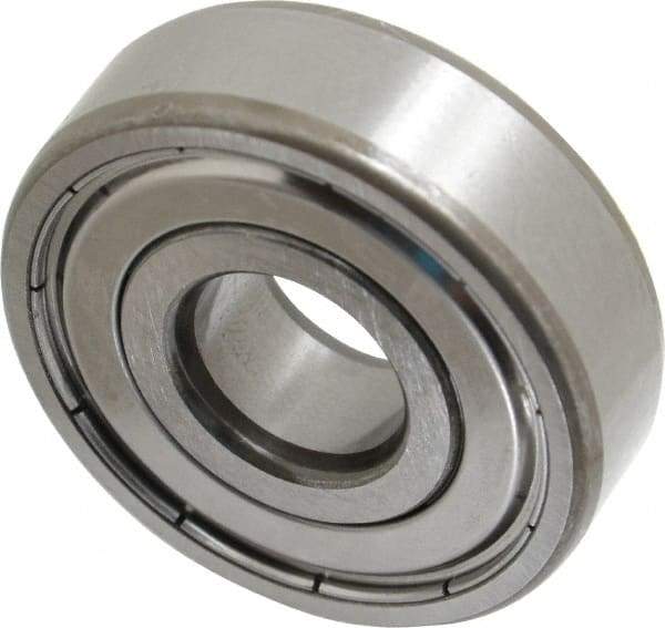 SKF - 15mm Bore Diam, 42mm OD, Double Shield Deep Groove Radial Ball Bearing - 13mm Wide, 1 Row, Round Bore, 5,400 Nm Static Capacity, 11,900 Nm Dynamic Capacity - Exact Tool & Supply