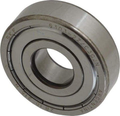 SKF - 17mm Bore Diam, 47mm OD, Double Shield Deep Groove Radial Ball Bearing - 14mm Wide, 1 Row, Round Bore, 6,550 Nm Static Capacity, 14,300 Nm Dynamic Capacity - Exact Tool & Supply