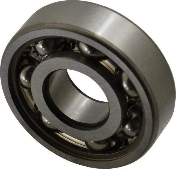 SKF - 20mm Bore Diam, 52mm OD, Open Deep Groove Radial Ball Bearing - 15mm Wide, 1 Row, Round Bore, 7,800 Nm Static Capacity, 16,800 Nm Dynamic Capacity - Exact Tool & Supply