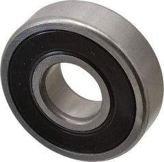 SKF - 20mm Bore Diam, 52mm OD, Double Seal Deep Groove Radial Ball Bearing - 15mm Wide, 1 Row, Round Bore, 7,800 Nm Static Capacity, 16,800 Nm Dynamic Capacity - Exact Tool & Supply