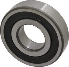 SKF - 30mm Bore Diam, 72mm OD, Double Seal Deep Groove Radial Ball Bearing - 19mm Wide, 1 Row, Round Bore, 16,000 Nm Static Capacity, 29,600 Nm Dynamic Capacity - Exact Tool & Supply