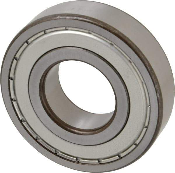 SKF - 35mm Bore Diam, 80mm OD, Double Shield Deep Groove Radial Ball Bearing - 21mm Wide, 1 Row, Round Bore, 19,000 Nm Static Capacity, 35,100 Nm Dynamic Capacity - Exact Tool & Supply