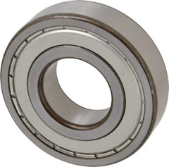 SKF - 35mm Bore Diam, 80mm OD, Double Shield Deep Groove Radial Ball Bearing - 21mm Wide, 1 Row, Round Bore, 19,000 Nm Static Capacity, 35,100 Nm Dynamic Capacity - Exact Tool & Supply