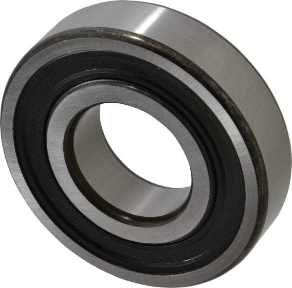 SKF - 40mm Bore Diam, 90mm OD, Double Seal Deep Groove Radial Ball Bearing - 23mm Wide, 1 Row, Round Bore, 24,000 Nm Static Capacity, 42,300 Nm Dynamic Capacity - Exact Tool & Supply