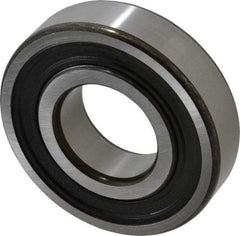SKF - 40mm Bore Diam, 90mm OD, Double Seal Deep Groove Radial Ball Bearing - 23mm Wide, 1 Row, Round Bore, 24,000 Nm Static Capacity, 42,300 Nm Dynamic Capacity - Exact Tool & Supply