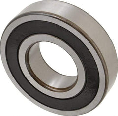 SKF - 50mm Bore Diam, 110mm OD, Double Seal Deep Groove Radial Ball Bearing - 27mm Wide, 1 Row, Round Bore, 38,000 Nm Static Capacity, 65,000 Nm Dynamic Capacity - Exact Tool & Supply