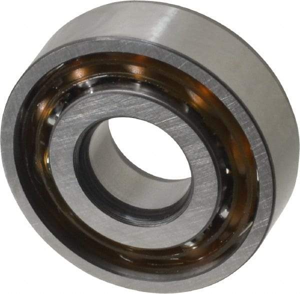SKF - 12mm Bore Diam, 32mm OD, Open Angular Contact Radial Ball Bearing - 10mm Wide, 1 Row, Round Bore, 3,800 Lb Static Capacity, 7,610 Lb Dynamic Capacity - Exact Tool & Supply