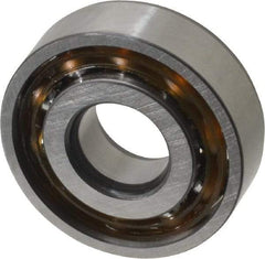 SKF - 12mm Bore Diam, 32mm OD, Open Angular Contact Radial Ball Bearing - 10mm Wide, 1 Row, Round Bore, 3,800 Lb Static Capacity, 7,610 Lb Dynamic Capacity - Exact Tool & Supply