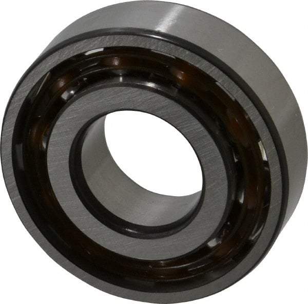 SKF - 17mm Bore Diam, 40mm OD, Open Angular Contact Radial Ball Bearing - 12mm Wide, 1 Row, Round Bore, 6,100 Lb Static Capacity, 11,000 Lb Dynamic Capacity - Exact Tool & Supply