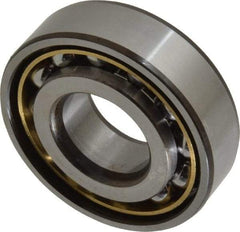SKF - 20mm Bore Diam, 47mm OD, Open Angular Contact Radial Ball Bearing - 14mm Wide, 1 Row, Round Bore, 8,300 Lb Static Capacity, 14,000 Lb Dynamic Capacity - Exact Tool & Supply