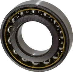 SKF - 40mm Bore Diam, 80mm OD, Open Angular Contact Radial Ball Bearing - 18mm Wide, 1 Row, Round Bore, 24,000 Lb Static Capacity, 36,400 Lb Dynamic Capacity - Exact Tool & Supply