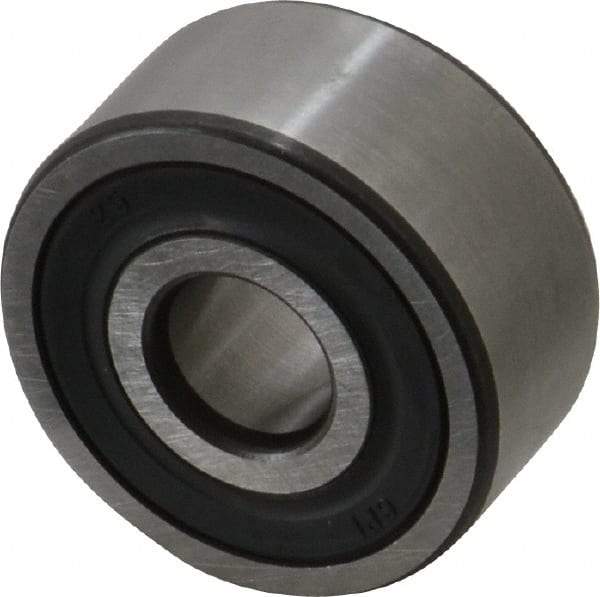 SKF - 10mm Bore Diam, 30mm OD, Double Seal Angular Contact Radial Ball Bearing - 14mm Wide, 2 Rows, Round Bore, 4,300 Lb Static Capacity, 7,610 Lb Dynamic Capacity - Exact Tool & Supply