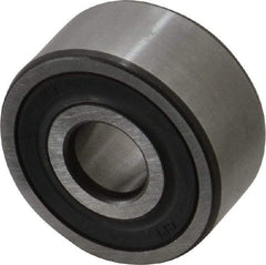 SKF - 10mm Bore Diam, 30mm OD, Double Seal Angular Contact Radial Ball Bearing - 14mm Wide, 2 Rows, Round Bore, 4,300 Lb Static Capacity, 7,610 Lb Dynamic Capacity - Exact Tool & Supply