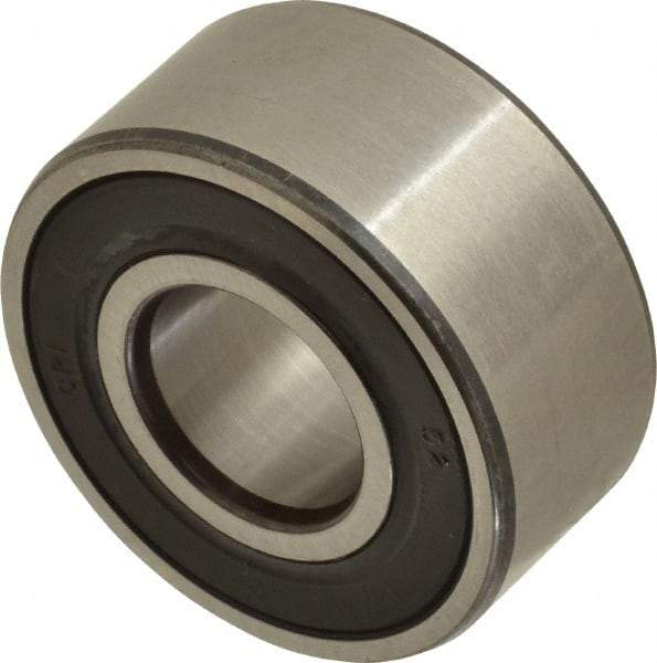 SKF - 15mm Bore Diam, 35mm OD, Double Seal Angular Contact Radial Ball Bearing - 15.9mm Wide, 2 Rows, Round Bore, 6,700 Lb Static Capacity, 11,200 Lb Dynamic Capacity - Exact Tool & Supply