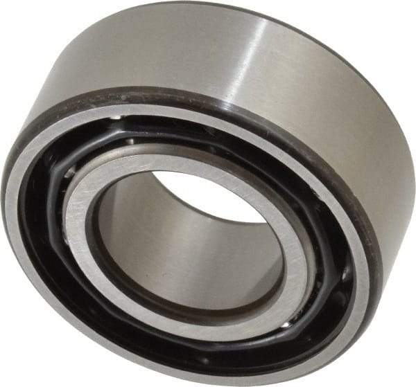 SKF - 25mm Bore Diam, 52mm OD, Open Angular Contact Radial Ball Bearing - 20.6mm Wide, 2 Rows, Round Bore, 14,300 Lb Static Capacity, 20,800 Lb Dynamic Capacity - Exact Tool & Supply