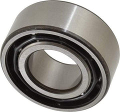 SKF - 25mm Bore Diam, 52mm OD, Open Angular Contact Radial Ball Bearing - 20.6mm Wide, 2 Rows, Round Bore, 14,300 Lb Static Capacity, 20,800 Lb Dynamic Capacity - Exact Tool & Supply