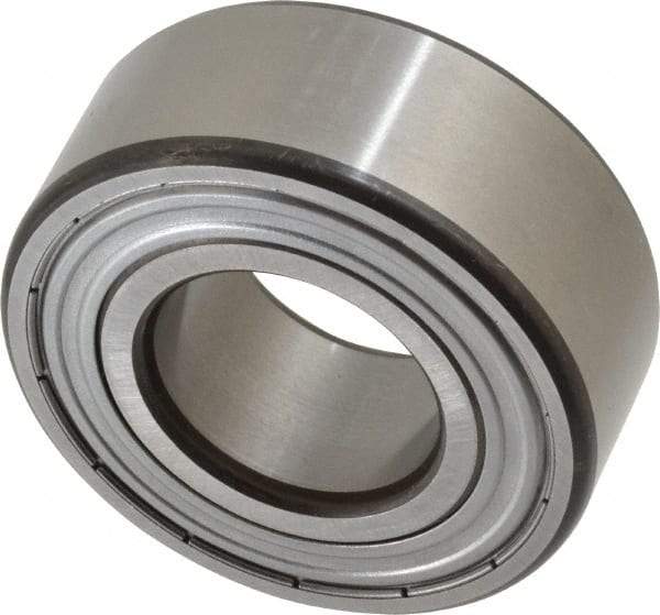 SKF - 25mm Bore Diam, 52mm OD, Double Shield Angular Contact Radial Ball Bearing - 20.6mm Wide, 2 Rows, Round Bore, 14,300 Lb Static Capacity, 20,800 Lb Dynamic Capacity - Exact Tool & Supply