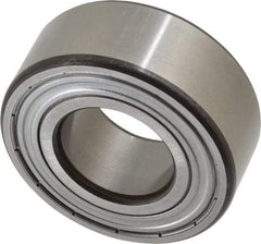 SKF - 25mm Bore Diam, 52mm OD, Double Shield Angular Contact Radial Ball Bearing - 20.6mm Wide, 2 Rows, Round Bore, 14,300 Lb Static Capacity, 20,800 Lb Dynamic Capacity - Exact Tool & Supply